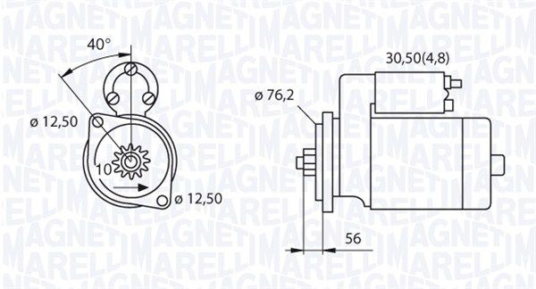 MAGNETI MARELLI Стартер 063521230180